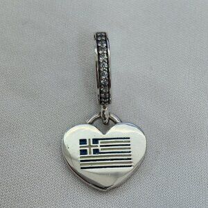 Pandora GREECE Exclusive Charm Pendant, S925 Silver Jewelry